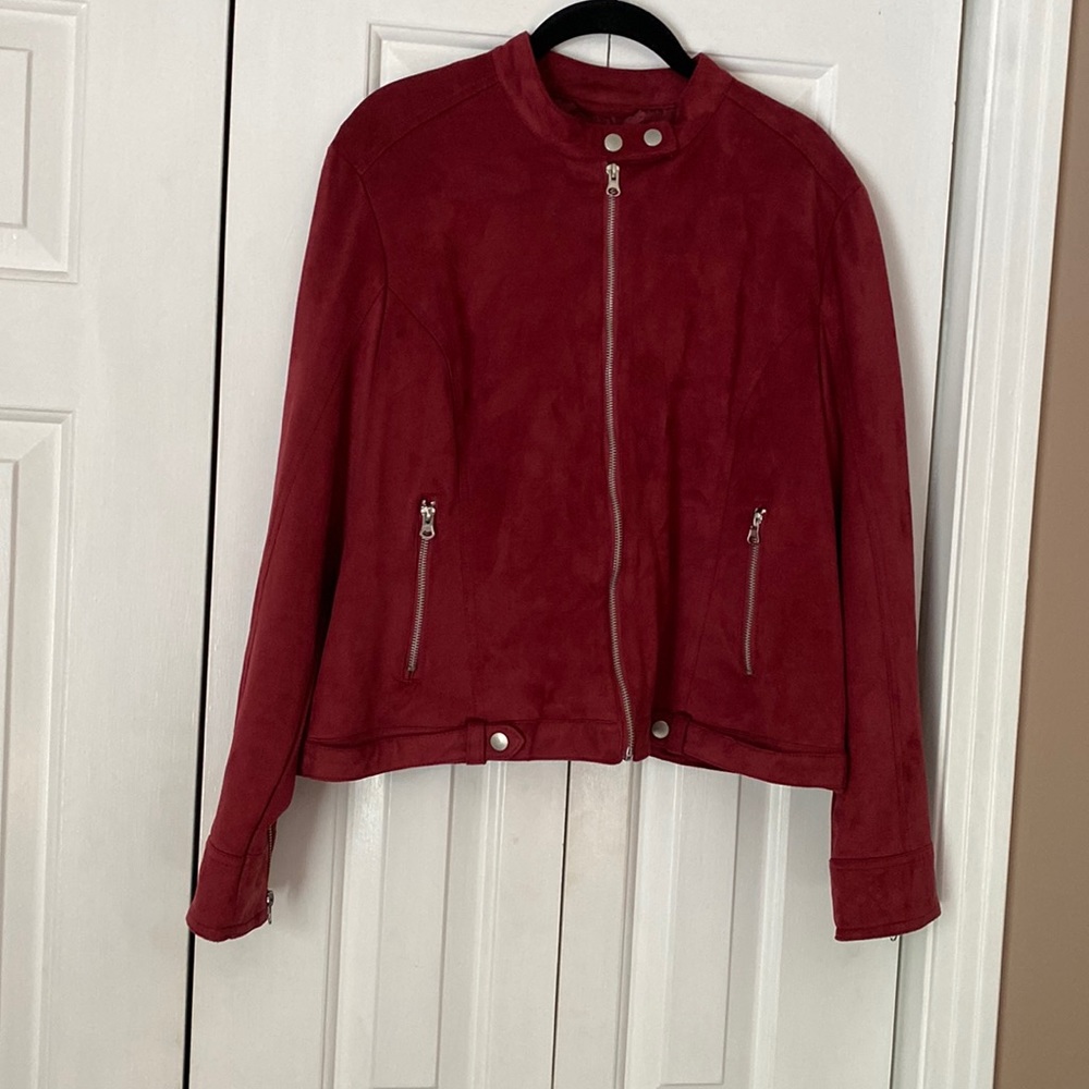 Buccini XL Suede Maroon/Burgundy Jacket